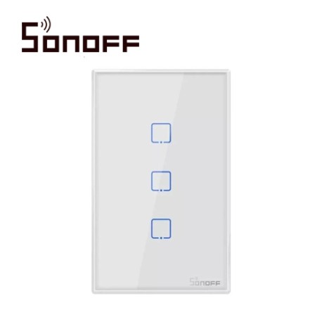T2US3C APAGADOR DE PARED TOUCH ON/OFF SONOFF INALAMBRICO WIFI CON TEMPORIZADOR