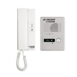 Kit de audio portero con un auricular (expandible hasta 3 auriculares)