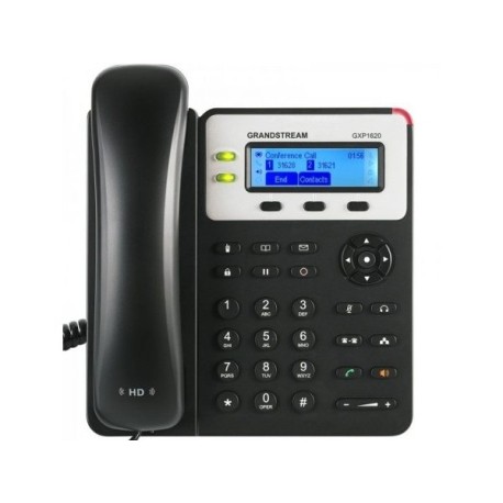 GXP-1620 Teléfono IP Grandstream SMB de 2 líneas con 3 teclas de función programables y conferencia de 3 vías, 5 Vcd