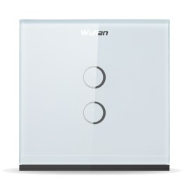 WULIAN SWITCHT2LN – INTERRUPTOR INTELIGENTE / TOUCH L N / 2 BOTONES/ 10 AMP / ZIGBEE