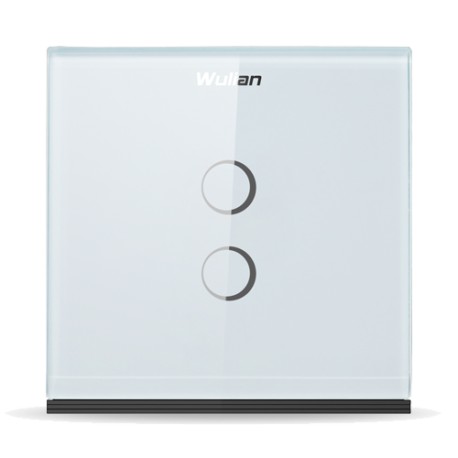 WULIAN SWITCHT2LN – INTERRUPTOR INTELIGENTE / TOUCH L N / 2 BOTONES/ 10 AMP / ZIGBEE