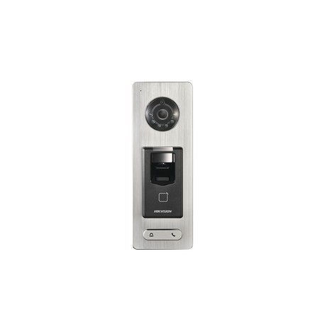 DS-K1T501SF 2 EN 1 / Lector Biométrico IP65 con Función de Videoportero y lector QR Incluida